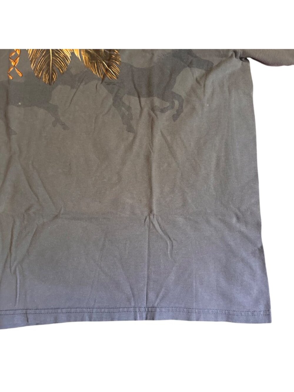 Vintage Sedona Native American Feather & Horses Graphic T-Shirt Gray Short Sleev - Picture 6 of 12